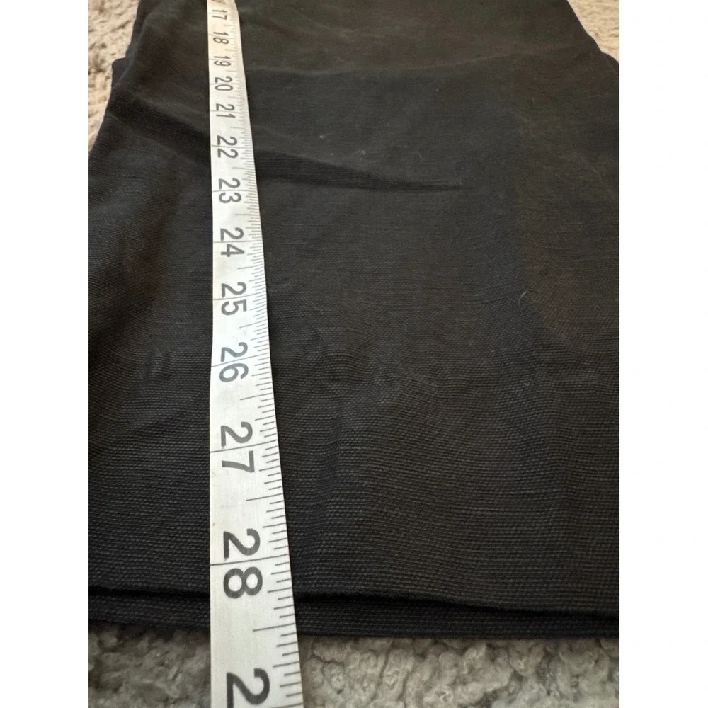 Aritzia Wilfred Effortless Pant Cruise Linen Black Wide Leg Trousers Size 6